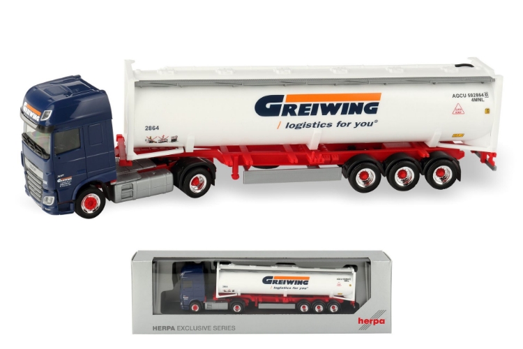 Bild von Herpa Scania Feldbinder Drucksilosattelzug 40ft 