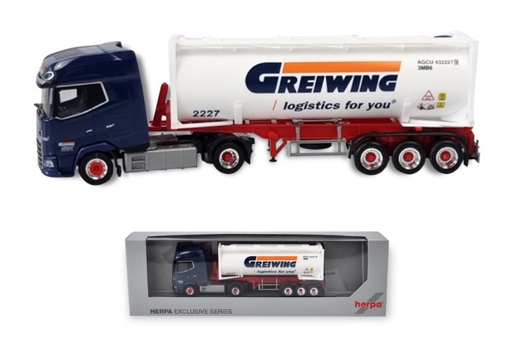 Bild von Herpa DAF XG+ Feldbinder Drucksilosattelzug 30ft. 